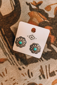 The Paisley Studs | Turquoise